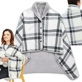 kocobluza-ponczo-koc-zapinany-bluza-ciepla-bialo-szary-cieply-miekki