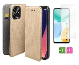 etui-z-klapka-do-honor-x5c-plus-smart-magnet-zloty-case-szklo-na-ekran