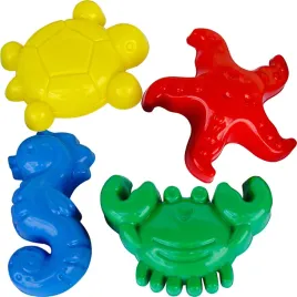 foremki-morskie-do-piasku-4-sztuki-krab-zolw-rozgwiazda-konik-mix-kolorow