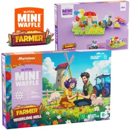 marioinex-klocki-waffle-mini-farmer-zakrecony-mlyn-109-elementow