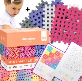 marioinex-pastel-klocki-waffle-mini-300-el-podstawki-bazykarty-edukacyjne