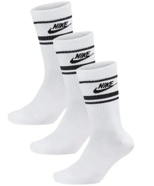 SKARPETY NIKE EVER DAY UNISEX ROZMIAR 42-46 BIAŁE ZA KOSTKĘ 3 PARY