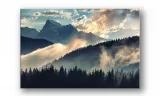 obraz-na-plotnie-061-mgla-w-gorach-30x20cm-stan-nowy