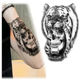 tatuaz-czaszka-mroczna-tygrys-zmywalny-tymczasowy-wodny