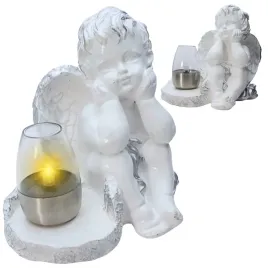 znicz-gipsowa-figurka-nagrobna-srebrny-aniol-aniolek-gipsowy-lampa-led