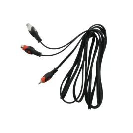 kabel-1rca-wt-2rca-gn-3m-lezka