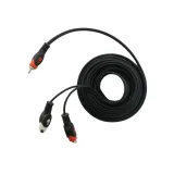 kabel-1rca-wt-2rca-gn-5m-lezka