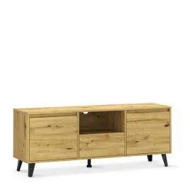 szafka-rtv-mebelbos-borg-139-cm-2-drzwi-1-szuflada-dab-artisan-stojaca