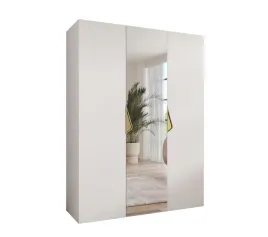 szafa-uchylna-abiks-meble-sandi-2-150-cm-z-lustrem-bialy-zloty-matowa