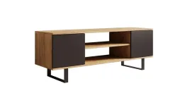 szafka-rtv-adrk-furniture-lofter-135-cm-na-plozach-2-drzwi-plyta-czarna