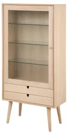 witryna-actona-century-dab-naturalny-2-szuflady-drzwi-przeszklone-143-cm