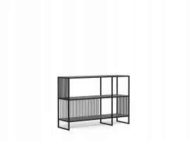 regal-niski-actona-strington-czarny-szeroki-120-cm-3-poziomy-metalowy