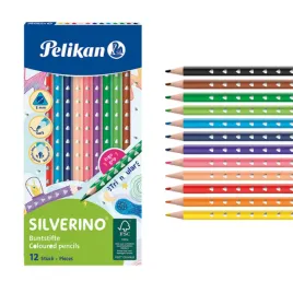pelikan-kredki-olowkowe-trojkatne-silverino-12-kol