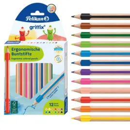 pelikan-griffix-kredki-trojkatne-12-kol-krotkie-2w1-akwarela-akwarelowa