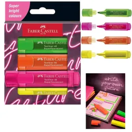 faber-castell-zakreslacze-super-bright-neon-4-kolory-promocja