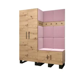 zestaw-mebli-do-przedpokoju-abiks-meble-artin-158-cm-rozowy-dab-artisan