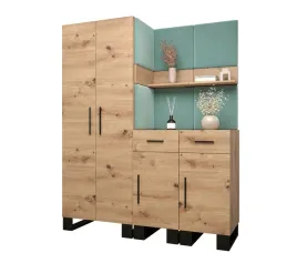 zestaw-mebli-do-przedpokoju-abiks-meble-artin-158-cm-turkusowy-dab-jasny