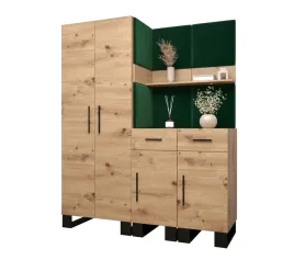 meble-do-przedpokoju-abiks-meble-artin-zielony-dab-artisan-158-cm-metal