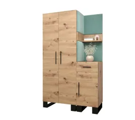 zestaw-mebli-do-przedpokoju-abiks-meble-artin-116-cm-turkusowy-dab-jasny