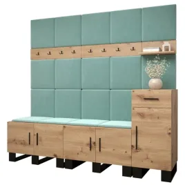 zestaw-mebli-do-przedpokoju-abiks-meble-artin-210-cm-turkusowy-dab-jasny