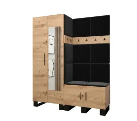 meble-do-przedpokoju-abiks-meble-artin-czarny-dab-artisan-158-cm-lustro