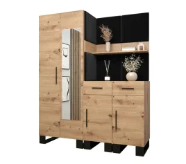 zestaw-mebli-do-przedpokoju-abiks-meble-artin-lustro-158-cm-czarny