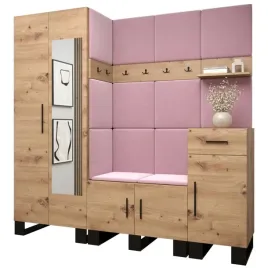 zestaw-mebli-do-przedpokoju-abiks-meble-artin-200-cm-rozowy-dab-artisan