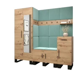 zestaw-mebli-do-przedpokoju-abiks-meble-artin-200-cm-turkusowy-dab-jasny