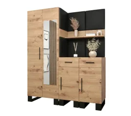 zestaw-mebli-do-przedpokoju-abiks-meble-artin-lustro-158-cm-czarny