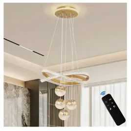 lampa-wiszaca-led-nowoczesna-zlota-kule-krysztalowa