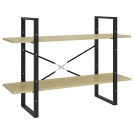 regal-na-ksiazki-industrialny-2-polki-dab-sonoma-100x30x70-cm