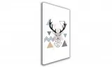 obraz-na-plotnie-026-geometryczny-jelonek-60x90cm