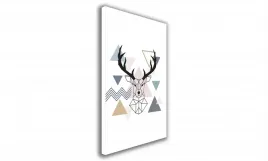obraz-na-plotnie-026-geometryczny-jelonek-60x90cm