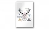 obraz-na-plotnie-026-geometryczny-jelonek-60x90cm-stan-nowy