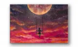 obraz-na-plotnie-032-hustawka-90x60cm-stan-nowy