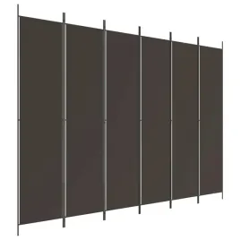 parawan-skladany-6-panelowy-z-tkaniny-i-zelaza-brazowy-300x220-cm