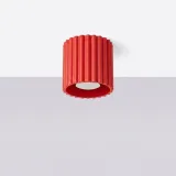 plafon-lampa-sufitowa-aura-czerwony-okragly-aluminiowy-1x-gu10-sollux-stan-nowy