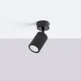 plafon-lampa-sufitowa-karbon-1-aluminiowy-czarny-1x-gu10-10-w-sollux-stan-nowy