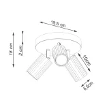 plafon-karbon-3p-3x-gu10-10w-czerwony-aluminiowy-salon-sypialnia-sollux-kolekcja-karbon-stan-nowy