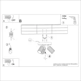 plafon-karbon-3p-3x-gu10-10w-czerwony-aluminiowy-salon-sypialnia-sollux-kolekcja-karbon-rodzaj-gwintu-gu10
