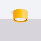 plafon-lampa-sufitowa-modo-zolty-okragly-aluminiowy-1x-gx53-sollux-salon-stan-nowy