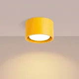 plafon-lampa-sufitowa-modo-zolty-okragly-aluminiowy-1x-gx53-sollux-salon-ksztalt-okragly
