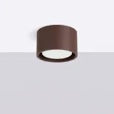 plafon-lampa-sufitowa-modo-brazowy-okragly-aluminiowy-1x-gx53-sollux-garaz-stan-nowy