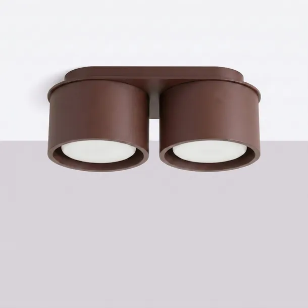 plafon-lampa-sufitowa-modo-brazowy-okragly-aluminiowy-2x-gx53-sollux-salon-stan-nowy