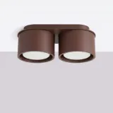 plafon-lampa-sufitowa-modo-brazowy-okragly-aluminiowy-2x-gx53-sollux-salon-stan-nowy