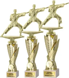 zloty-komplet-pucharow-karate-41-38-35-cm-grawerki-gratis