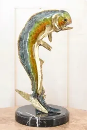 dorada-krolewska-ryba-figura-rzezba-z-brazu-zloconego-prezent