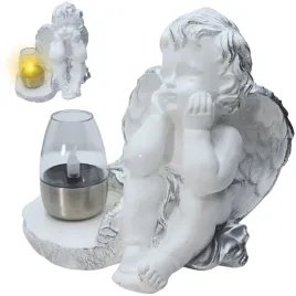 znicz-gipsowa-figurka-nagrobna-srebrny-aniol-aniolek-gipsowy-lampa-led