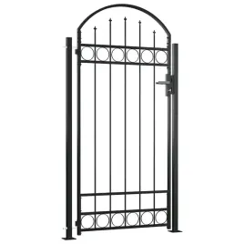 furtka-ogrodowa-z-lukiem-i-pretami-stal-czarny-105x204-cm-wys-slupka-1
