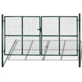furtka-ogrodzeniowa-stalowa-ciemnozielona-306-x-200-cm-z-zamkiem